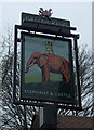 Sign for the Elephant & Castle public house, Amwell