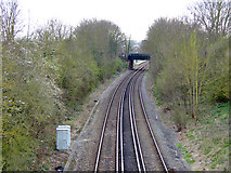 TQ9066 : Railway north of Kemsley station by Robin Webster