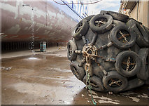 J3676 : 'Stena Superfast VII' in dry dock, Belfast by Rossographer