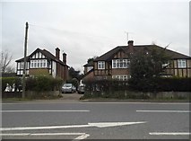 TQ7456 : Houses on London Road, Maidstone by David Howard