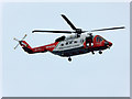 T2207 : Irish Coast Guard Rescue Helicopter over Tuskar Rock by David Dixon