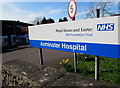 Axminster Hospital name board, Axminster