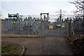 West side of a large electricity substation in Frome