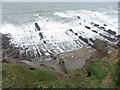 Cornish coast between Bude and Widemouth Bay