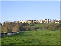 TQ1874 : The Terrace, Richmond Hill, seen from Petersham Meadows by Stefan Czapski