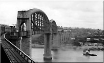 SX4358 : Royal Albert Bridge over River Tamar, Saltash 1946 by Walter Dendy, deceased