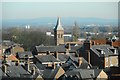 Church of St George and Altrincham rooftops