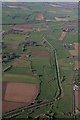 River Bain northwards, passing Haltham: aerial