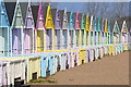 Coloured beach huts