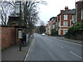 Bus stop and shelter on Sherwood Rise (B682)