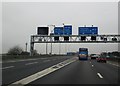 M62  straight  on,  left  for  M1  north  or  south