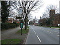 Bus stop and shelter on Aspley Lane