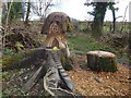 NS3983 : Fairy house in Balloch Park by Lairich Rig