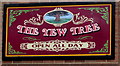 Yew Tree name sign, West Pontnewydd, Cwmbran