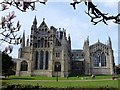 TL5480 : The eastern facade of Ely Cathedral in Cambridgeshire by Richard Humphrey