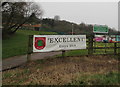 Woodlands School Excellent banner facing Thornhill Road, Upper Cwmbran