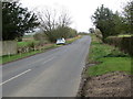 NZ0267 : Road (B6321) at Sunnyside Farm by Peter Wood