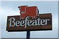 Sign for the Beefeater Millers Barn 