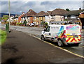 Openreach van, Llantarnam Road, Cwmbran