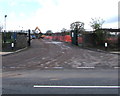 Llantarnam Road entrance to a building site, Cwmbran