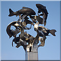 Salmon sculpture, Blairgowrie