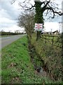 Ditch on the south side of Goostrey Lane