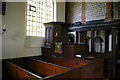 SJ6050 : Three-decker pulpit, St Michael's church, Baddiley by Christopher Hilton