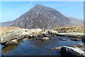 SH6459 : Pen yr Ole Wen viewed from the Afon Idwal by Robin Drayton