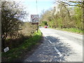 The B2110 going west near Kingscote Station