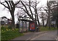 Bus shelter and stop, Lymington Road, Highcliffe