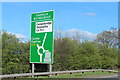 NX9475 : Garroch Roundabout Sign by Billy McCrorie