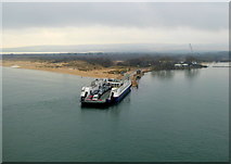 SZ0386 : The Sandbanks Ferry across the entrance to Poole Harbour by Rod Allday