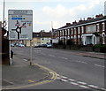 Directions sign on the approach to Cross Rifles Roundabout, Bridgwater