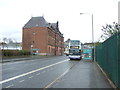 Bus stop and shelter on Duke Street, Glasgow