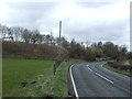 Bend in Robroyston Road (B812) near Loch Farm