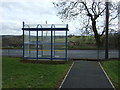 Bus stop and shelter on Kilsyth Road (A803), Banknock