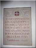 TQ4446 : SS Peter & Paul, Edenbridge: memorial (6) by Basher Eyre