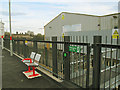 SE1628 : Low Moor station: emergency exit by Stephen Craven