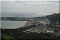 Dover: seafront and Western Docks, from the castle