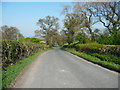 Eccup Lane crossing a parish boundary