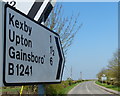 Sign along the B1241 Gainsborough Road