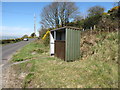 School bus shelter at the junction of Leitrim Road and Dolly