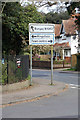TM4189 : Roadsign on the B1062 St.Mary's Road by Geographer