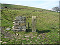 SE0528 : Stile on Halifax FP98 at the ruins of Mixenden Fields Farm by Humphrey Bolton