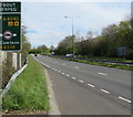 A4042 towards Turnpike Roundabout, Cwmbran