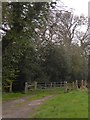 Start of a footpath into the Frome valley