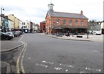 J2053 : Market Square and Town Hall at Dromore by Eric Jones