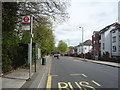 Bus stop and shelter on Holders Hill Road (B552)