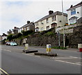 Pedestrian refuge in Cowbridge Road, Bridgend