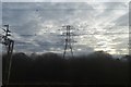 Pylon against a brooding sky